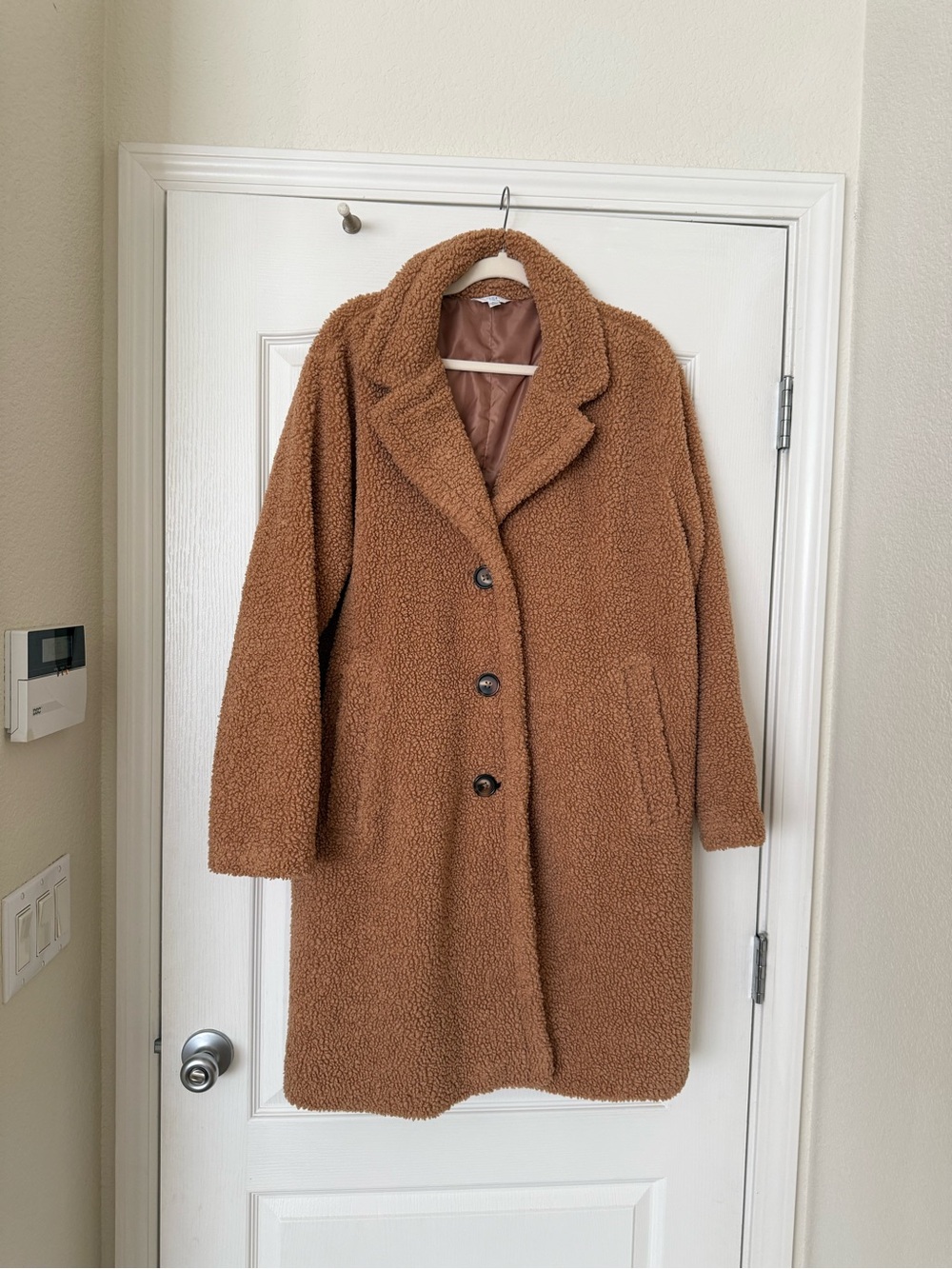 Women’s teddy trench coat